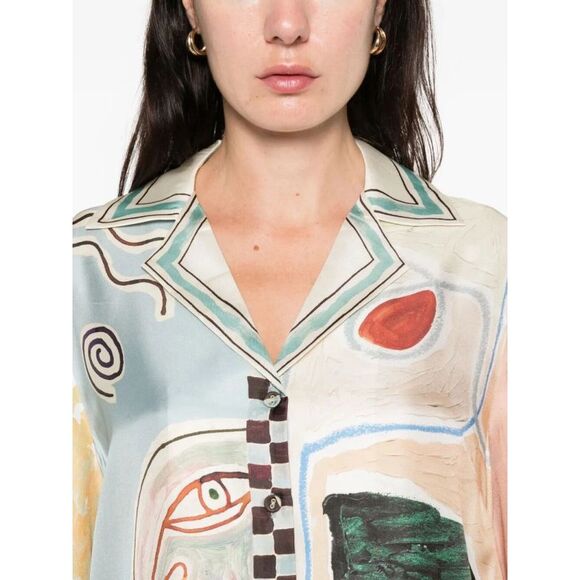 Alémais Women `Michelle` Silk Shirt - Picture 3 of 6